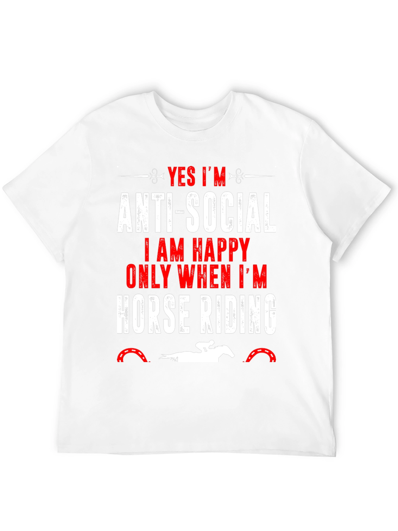 Anti-Social Horse Riding T-Shirt
