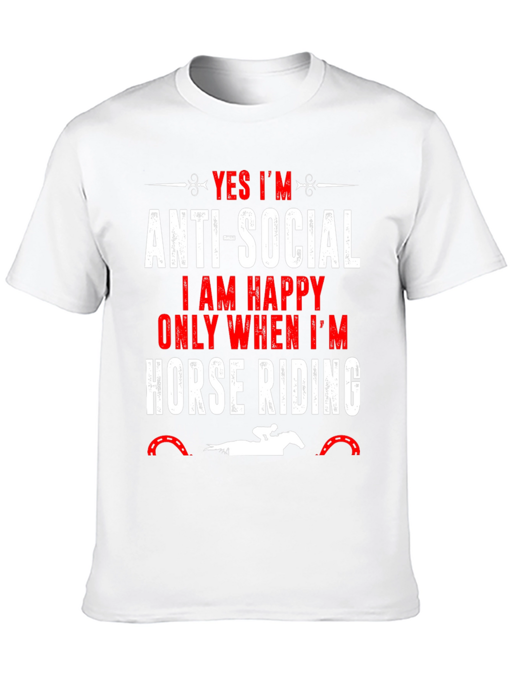 Anti-Social Horse Riding T-Shirt