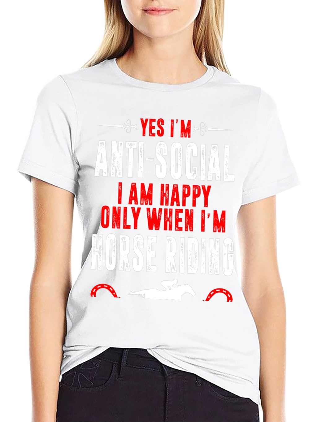 Anti-Social Horse Riding T-Shirt