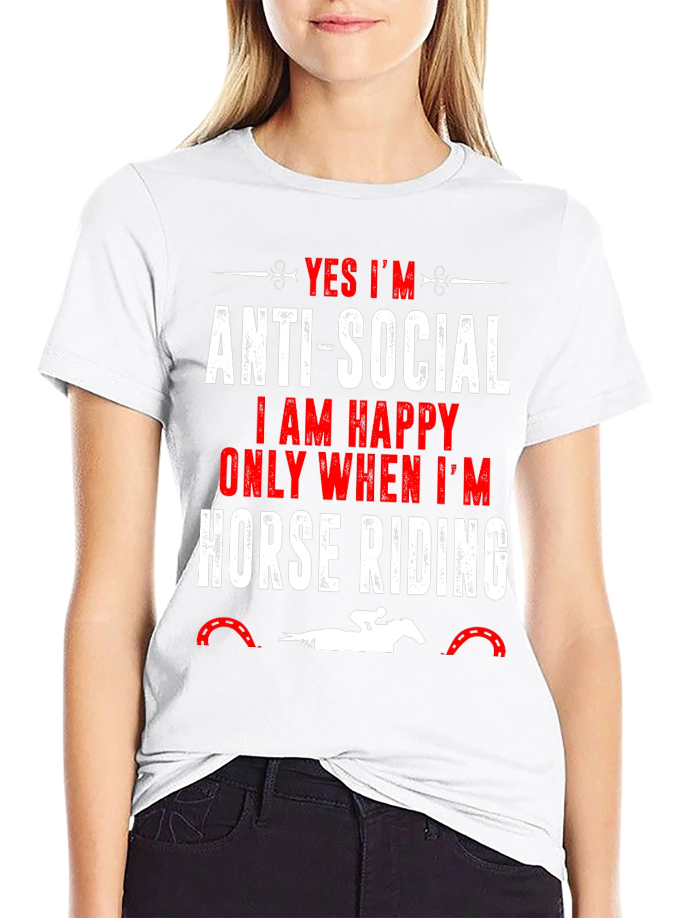 Anti-Social Horse Riding T-Shirt