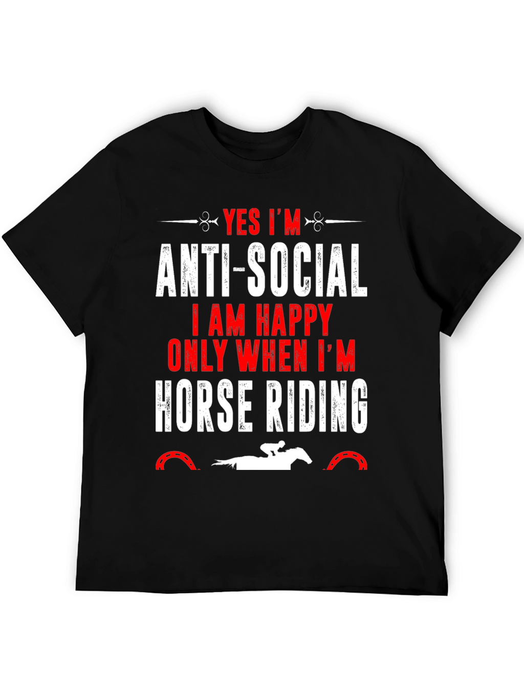 Anti-Social Horse Riding T-Shirt