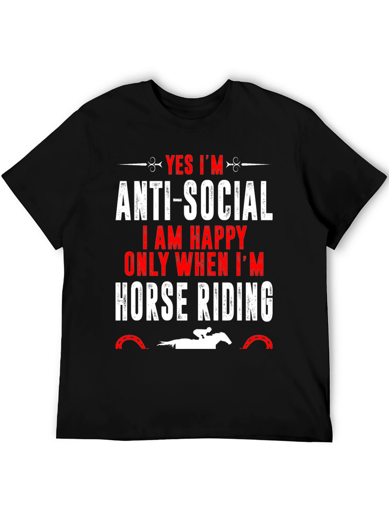 Anti-Social Horse Riding T-Shirt