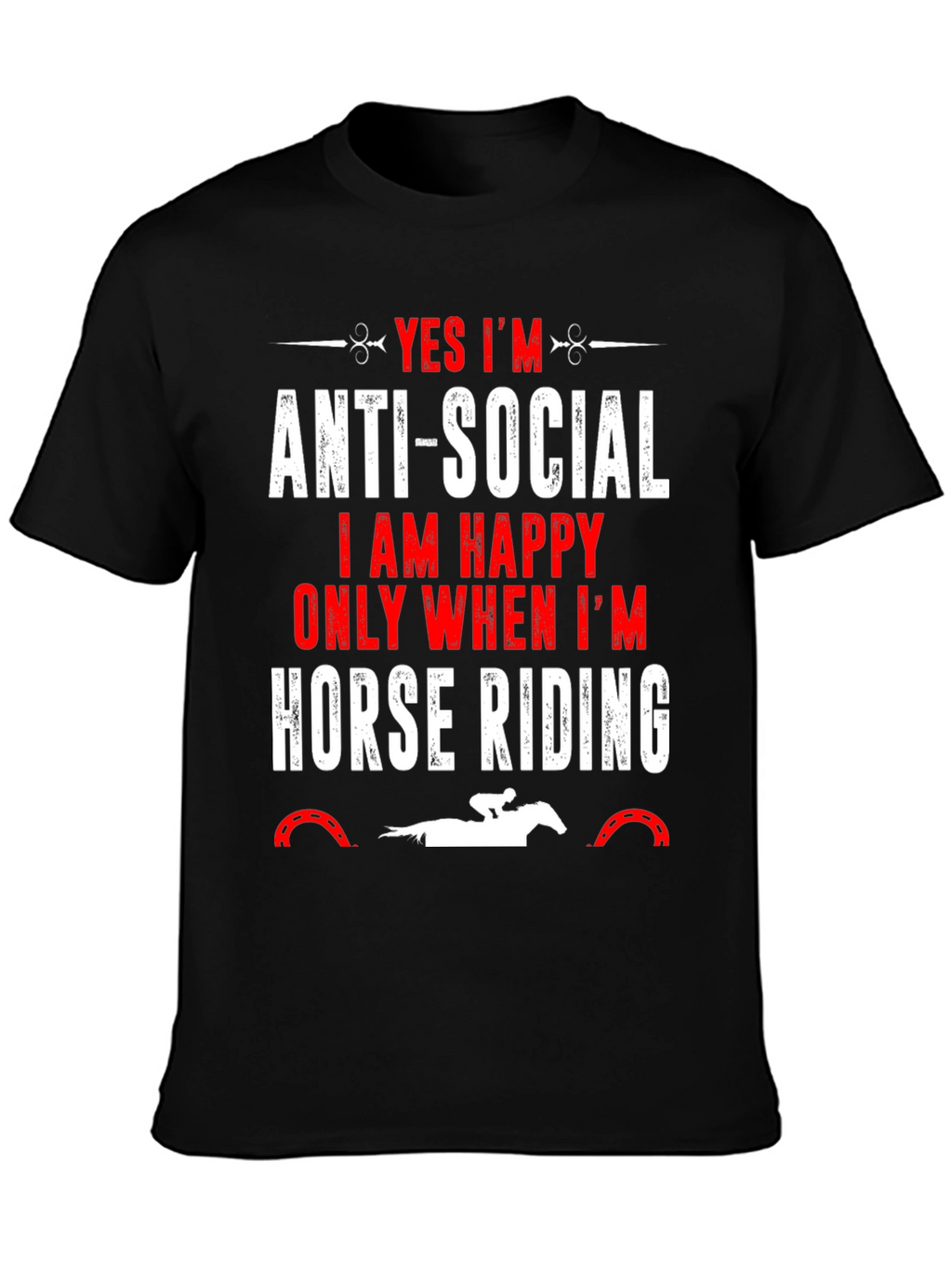 Anti-Social Horse Riding T-Shirt