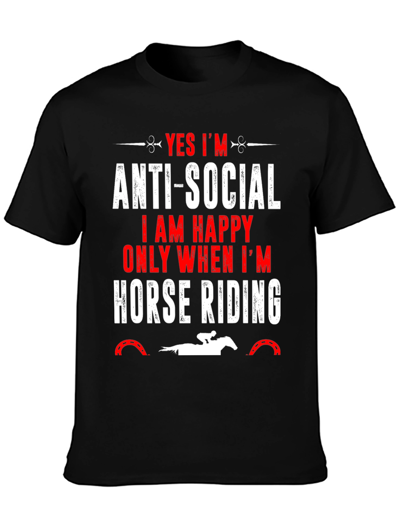 Anti-Social Horse Riding T-Shirt