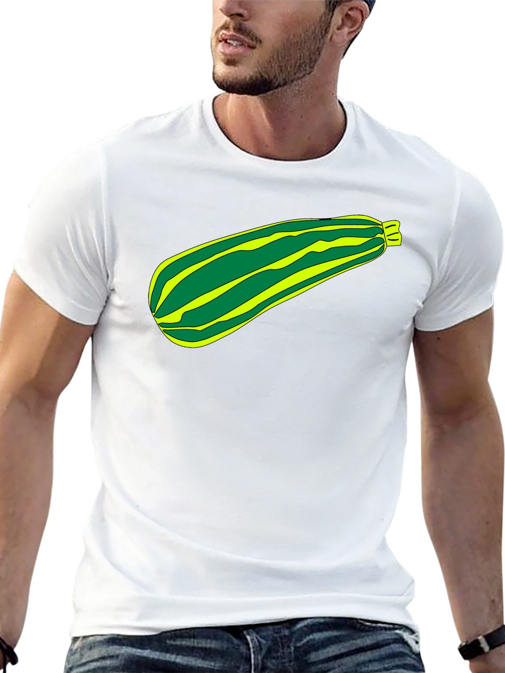 Zucchini Graphic Tee - Fun Food Shirt