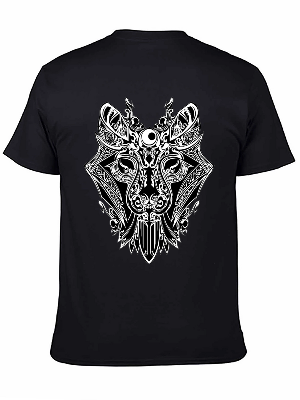 Tribal Wolf Graphic T-Shirt