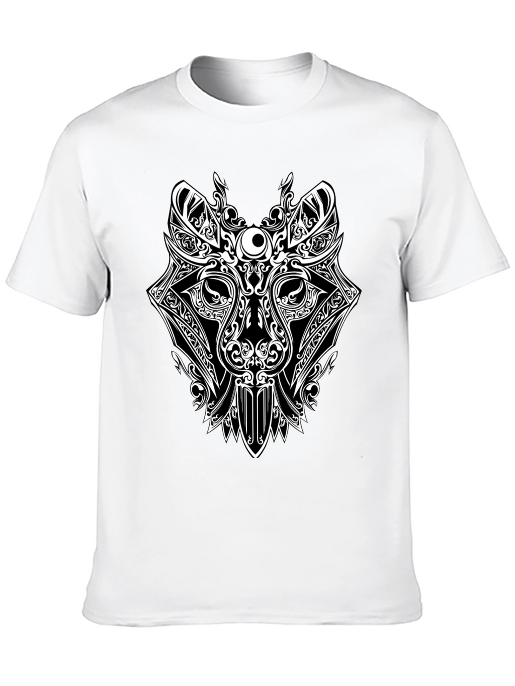 Tribal Wolf Graphic T-Shirt