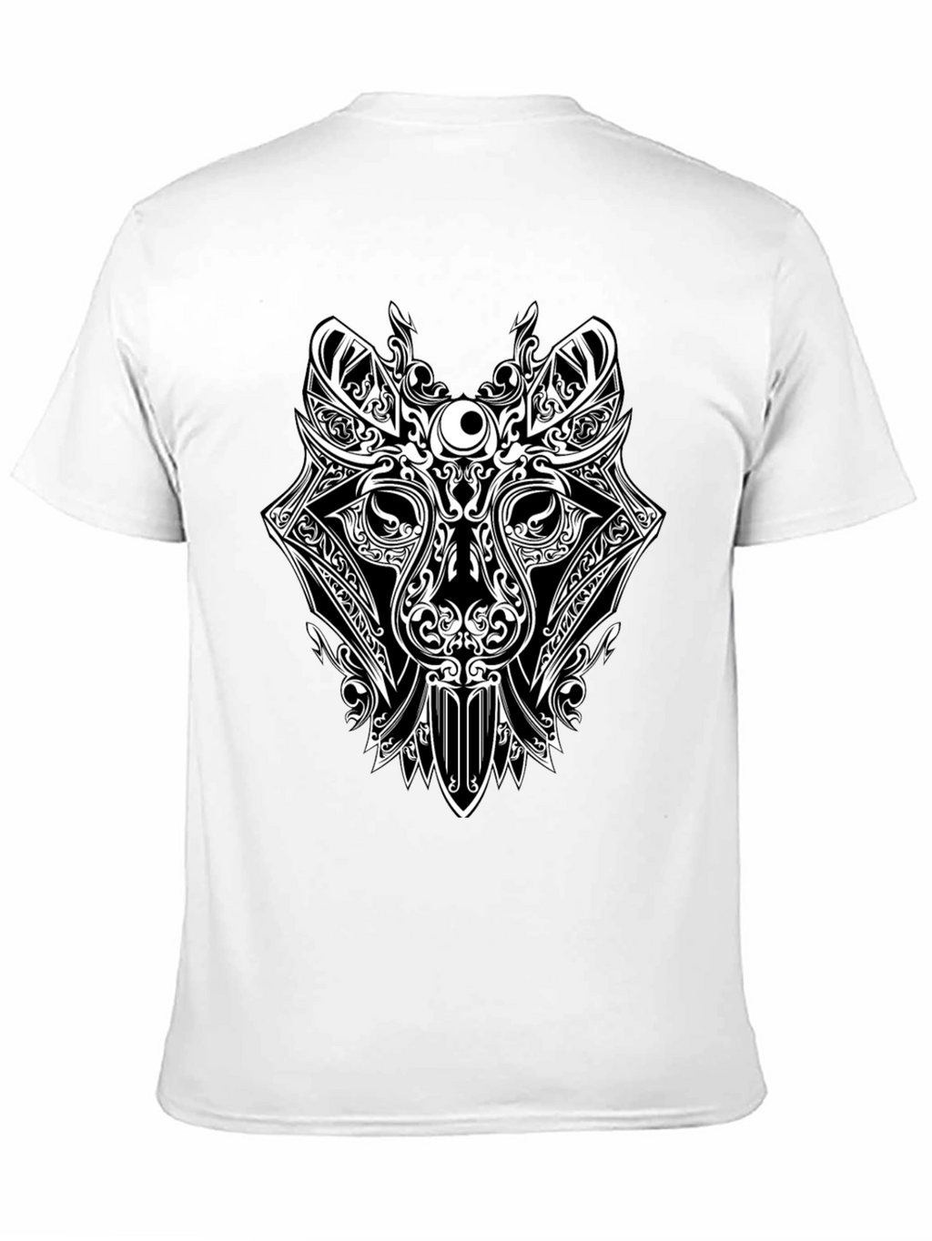 Tribal Wolf Graphic T-Shirt