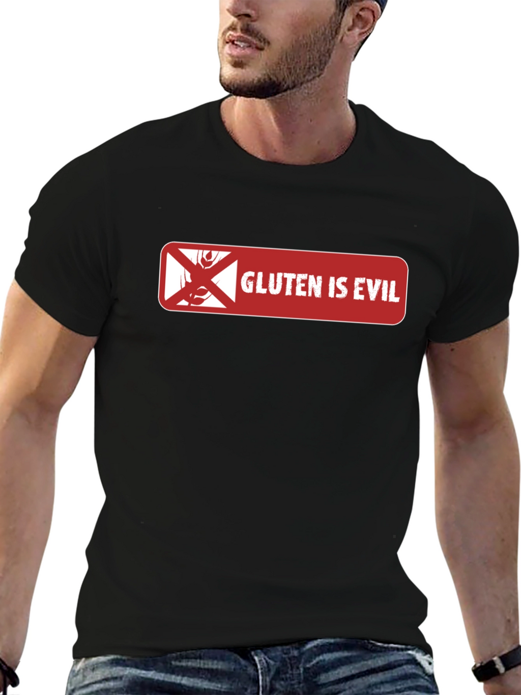 Gluten is Evil Graphic T-Shirt