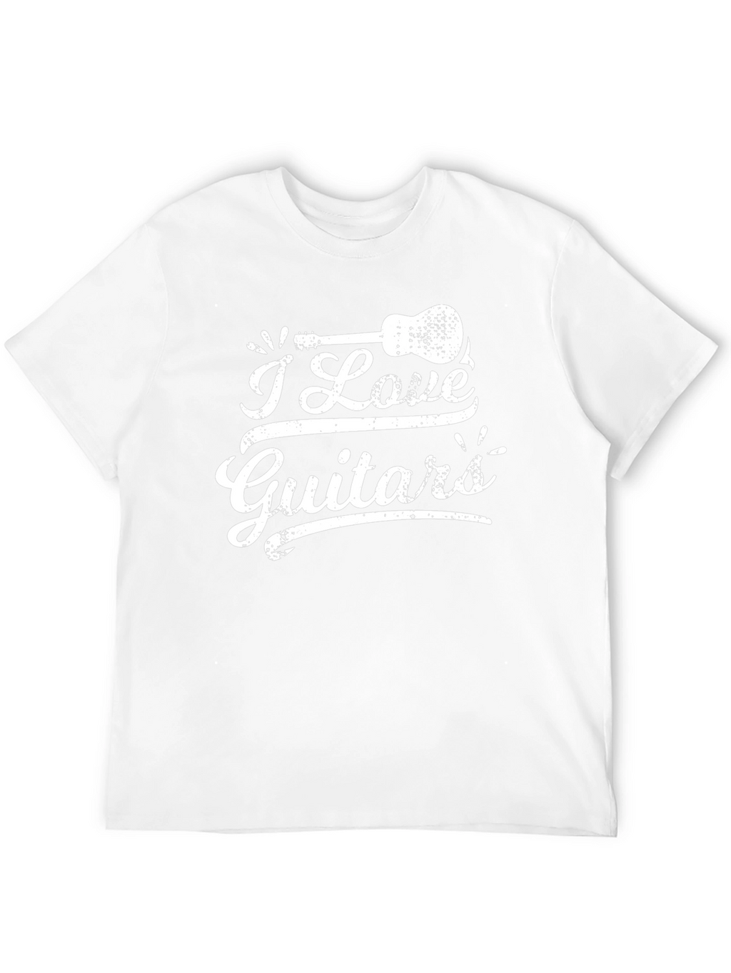 I Love Guitars Black Graphic Tee