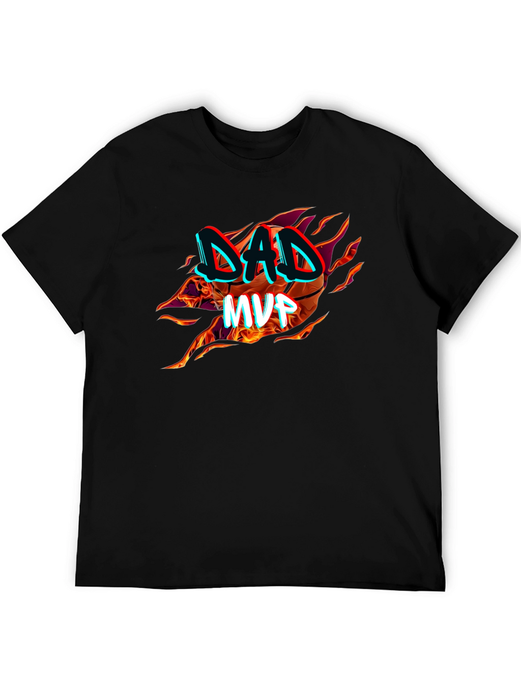 Dad MVP Basketball Graphic T-Shirt