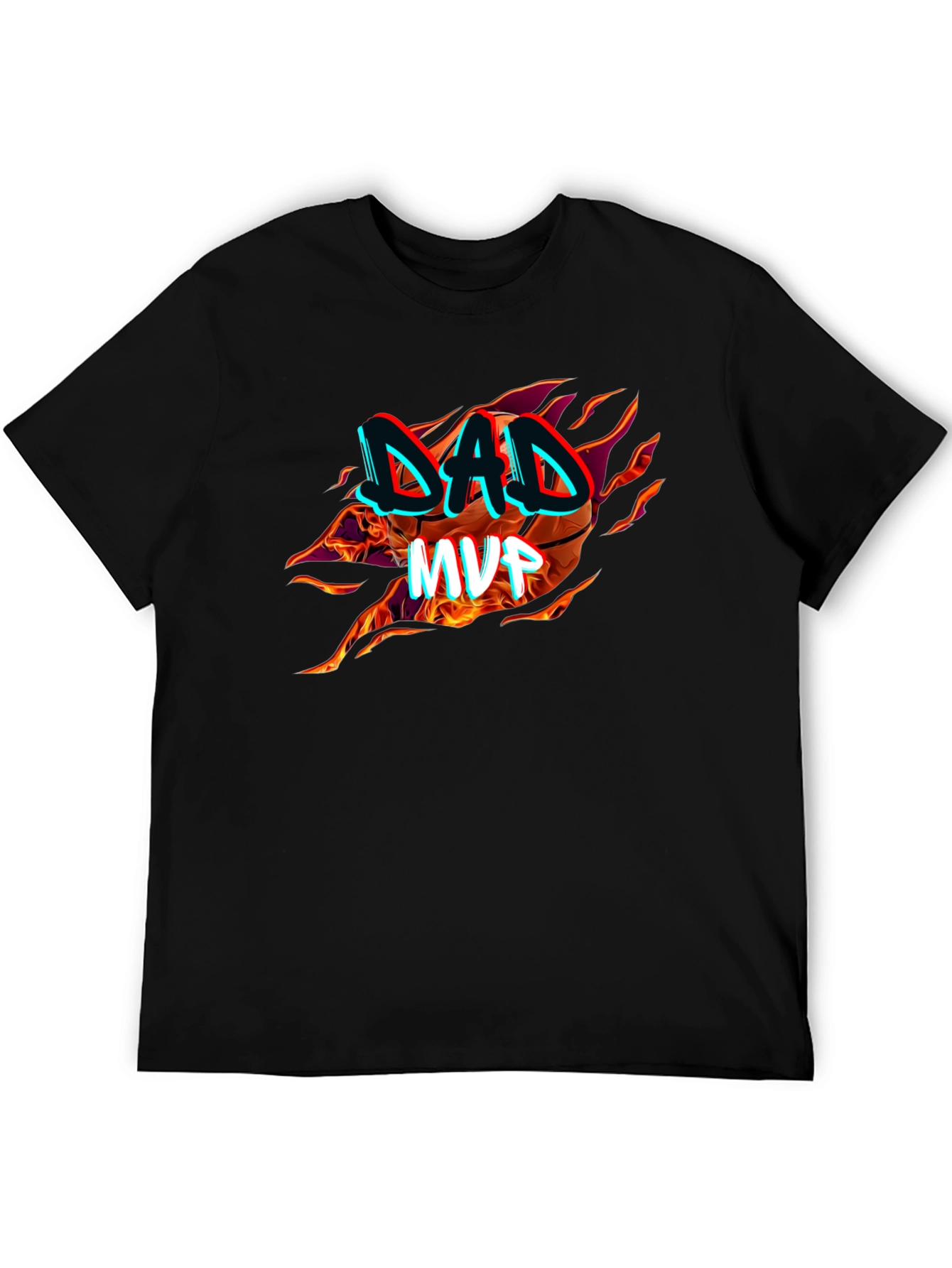 Dad MVP Basketball Graphic T-Shirt