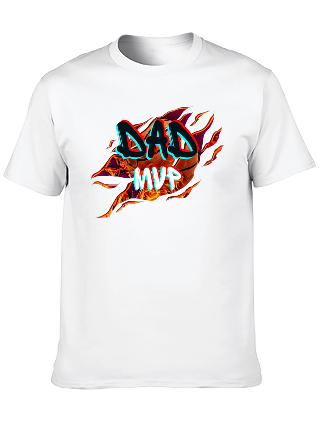 Dad MVP Basketball Graphic T-Shirt