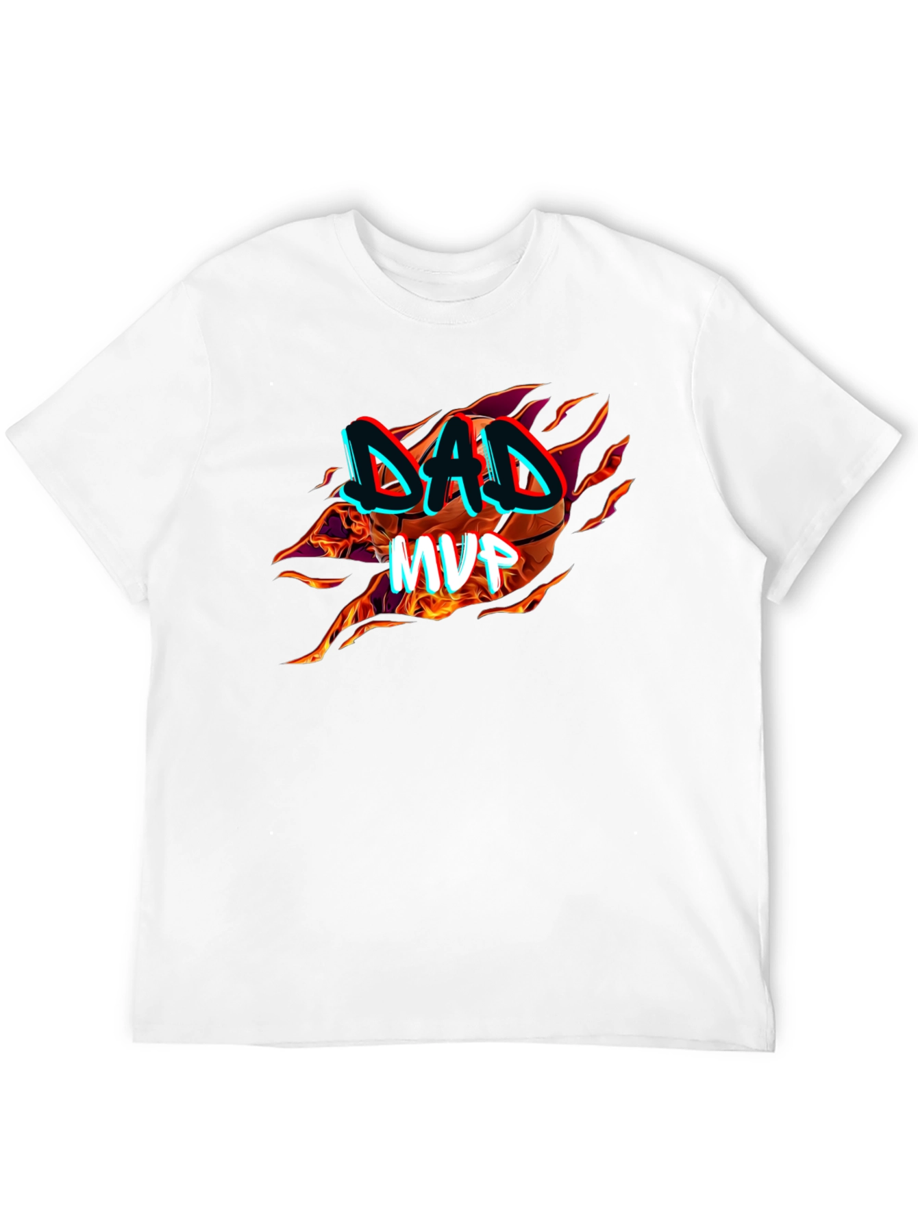 Dad MVP Basketball Graphic T-Shirt