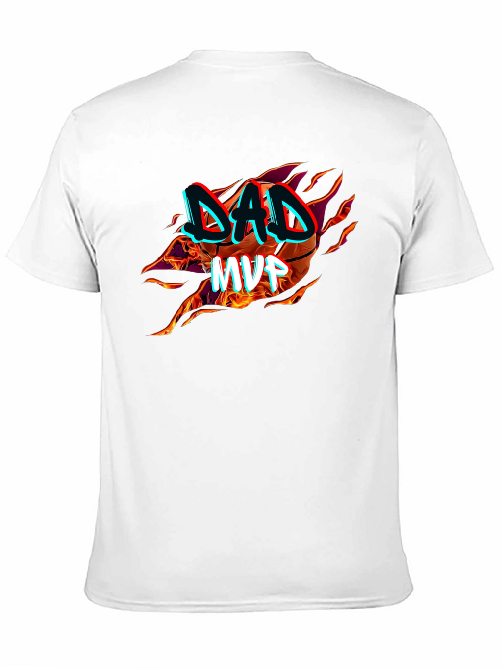 Dad MVP Basketball Graphic T-Shirt