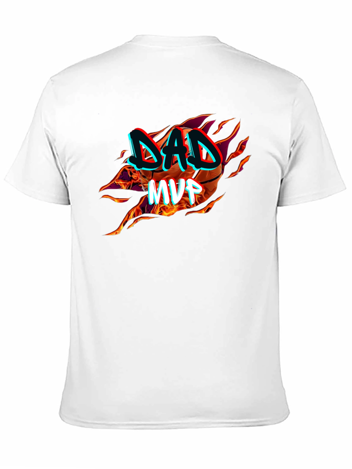 Dad MVP Basketball Graphic T-Shirt