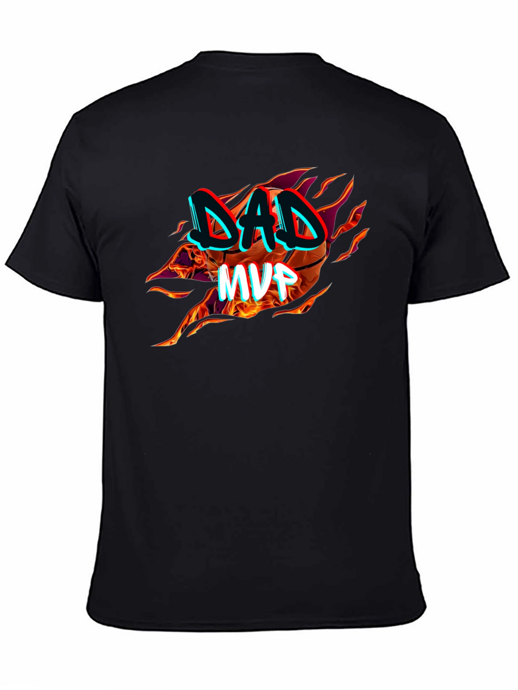 Dad MVP Basketball Graphic T-Shirt