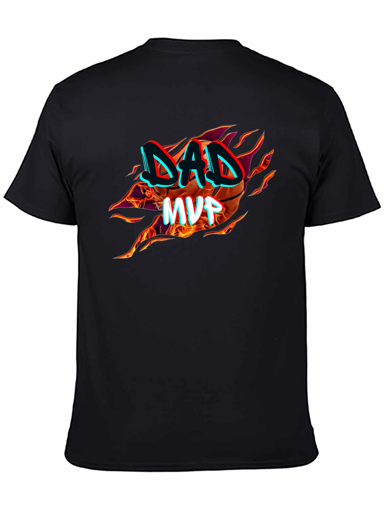 Dad MVP Basketball Graphic T-Shirt