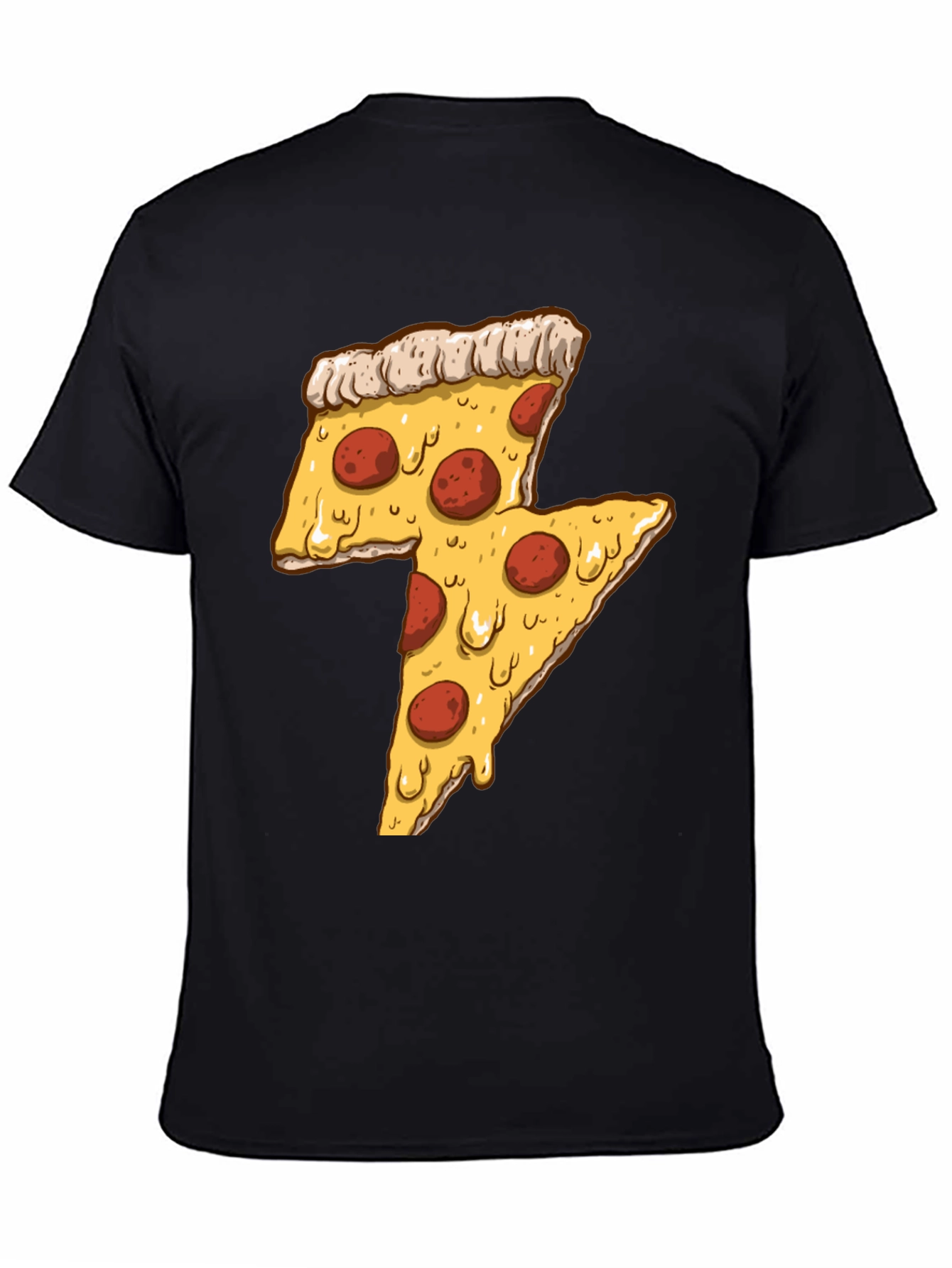 Pizza Lightning Bolt Graphic Tee