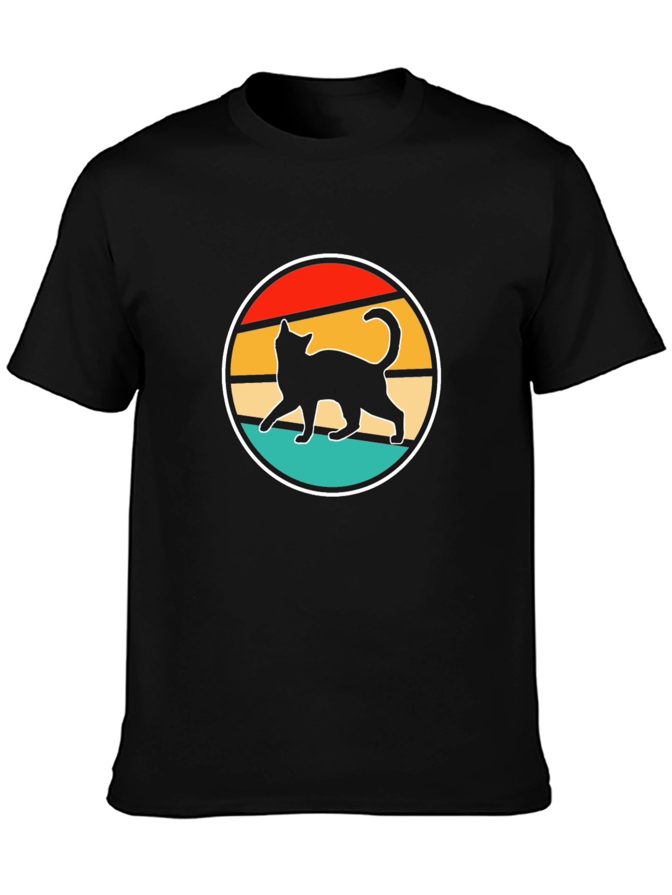 Retro Cat T-Shirt - Vintage Style Graphic Tee