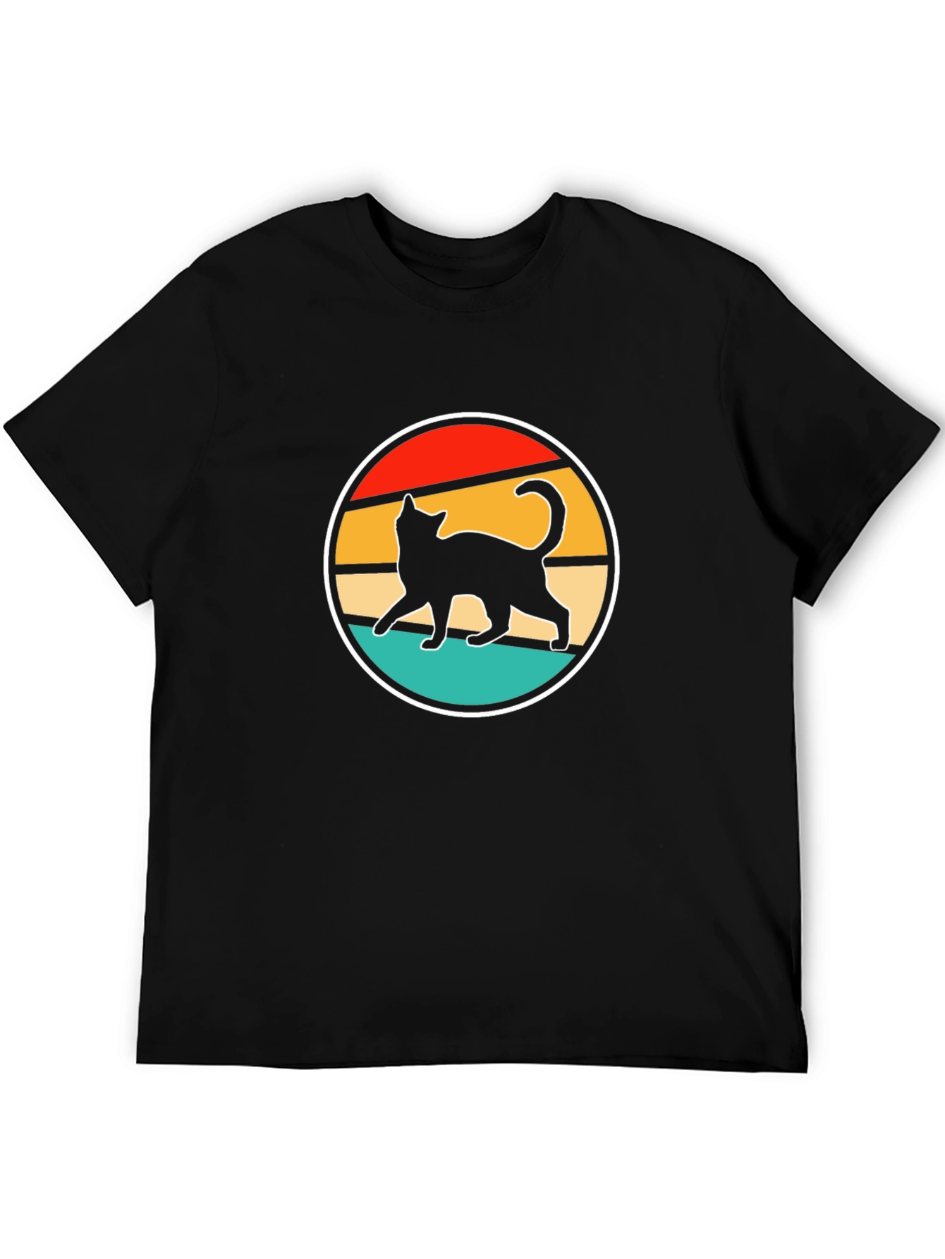 Retro Cat T-Shirt - Vintage Style Graphic Tee