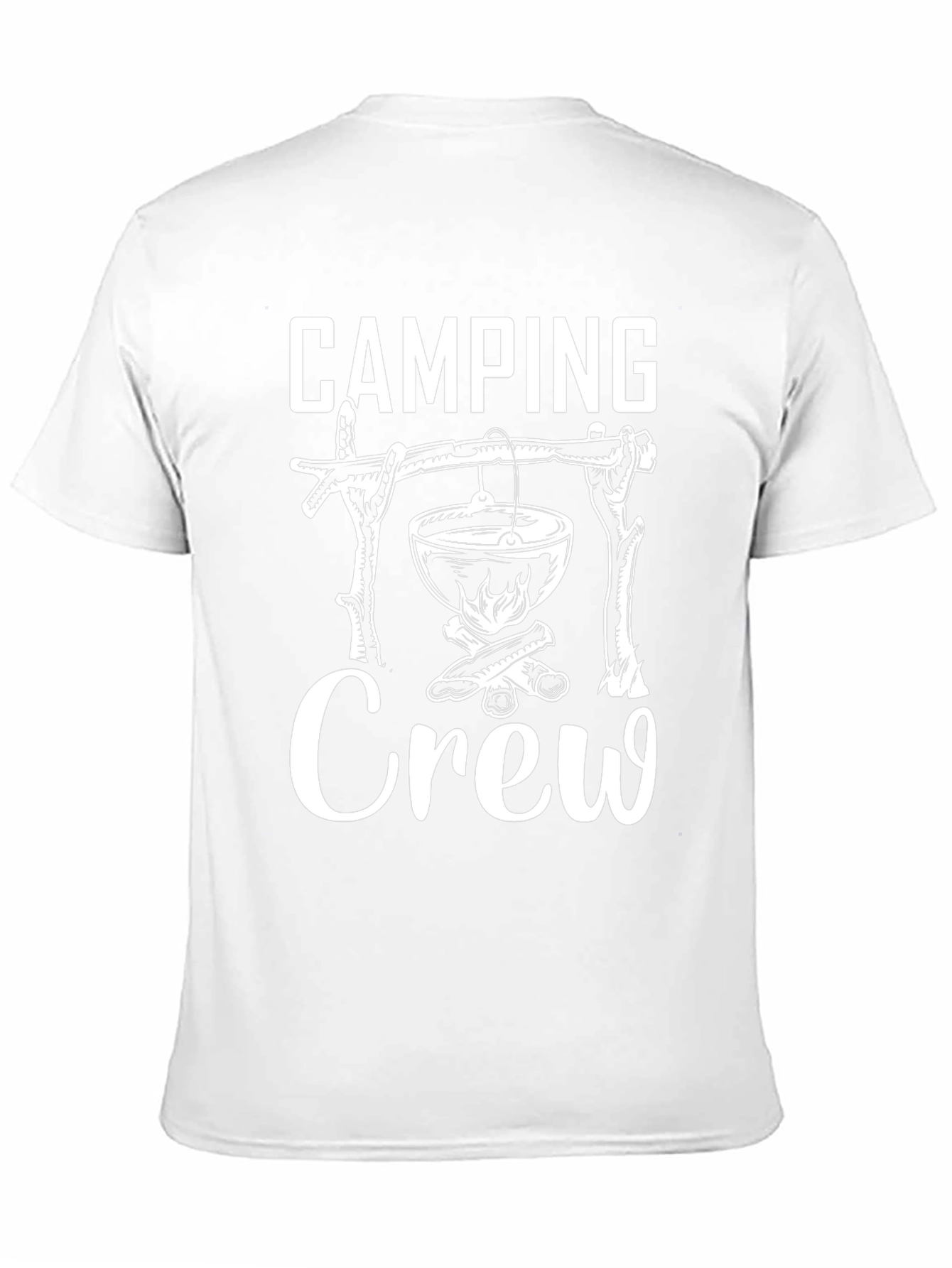 Camping Crew Black Graphic T-Shirt