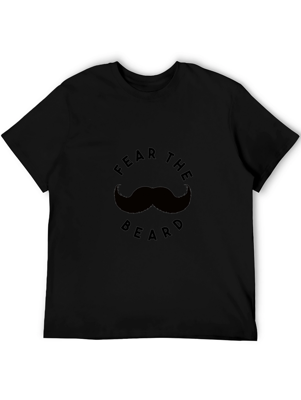 Fear the Beard Graphic Tee - Black Cotton T-Shirt