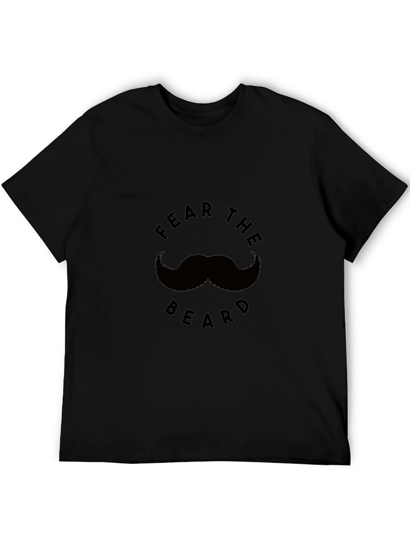 Fear the Beard Graphic Tee - Black Cotton T-Shirt