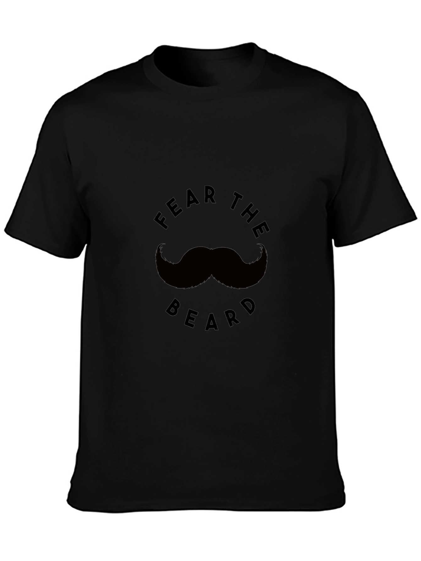 Fear the Beard Graphic Tee - Black Cotton T-Shirt