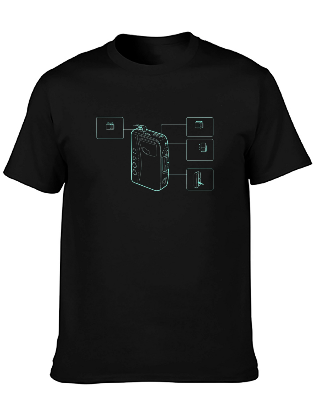 Modern Tech Outline T-Shirt