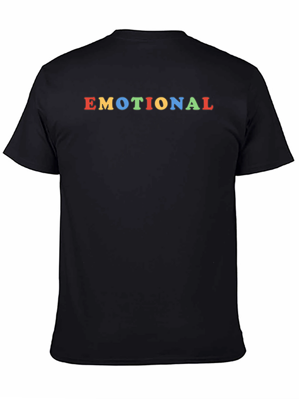 Emotional Graphic Tee - Trendy Crew Neck T-Shirt
