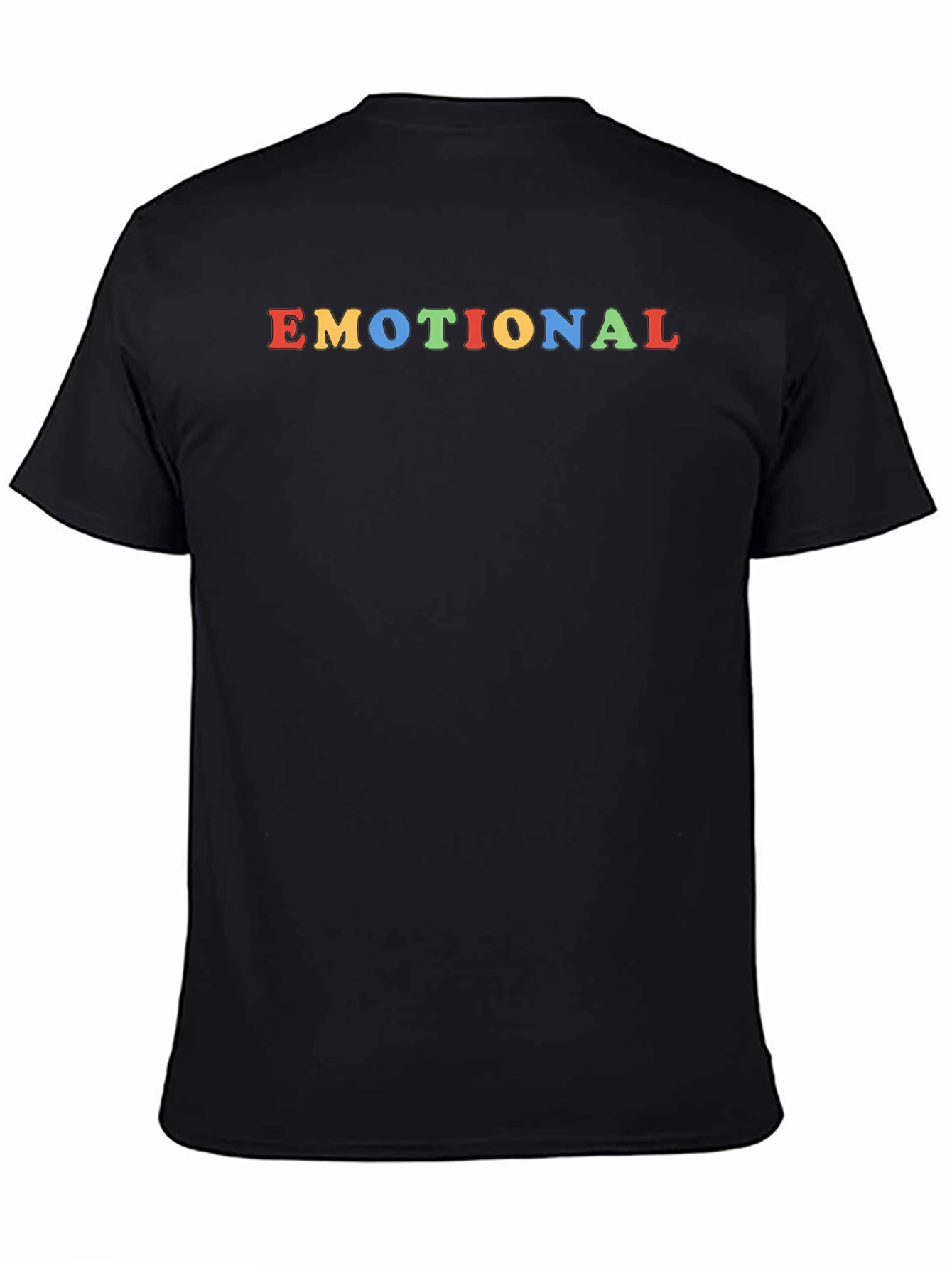 Emotional Graphic Tee - Trendy Crew Neck T-Shirt