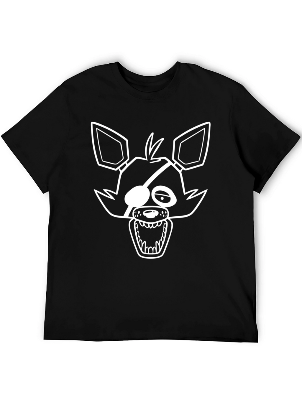 Foxy FNAF Graphic Tee - Black Cotton Blend
