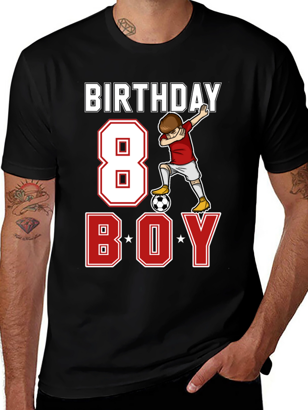 Birthday Boy 8 Soccer T-Shirt