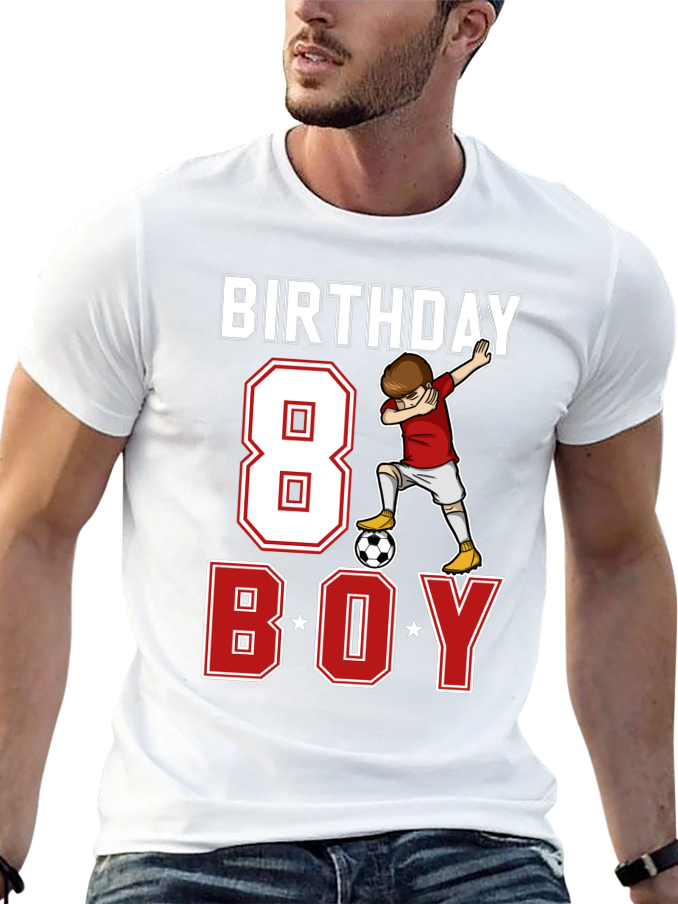 Birthday Boy 8 Soccer T-Shirt