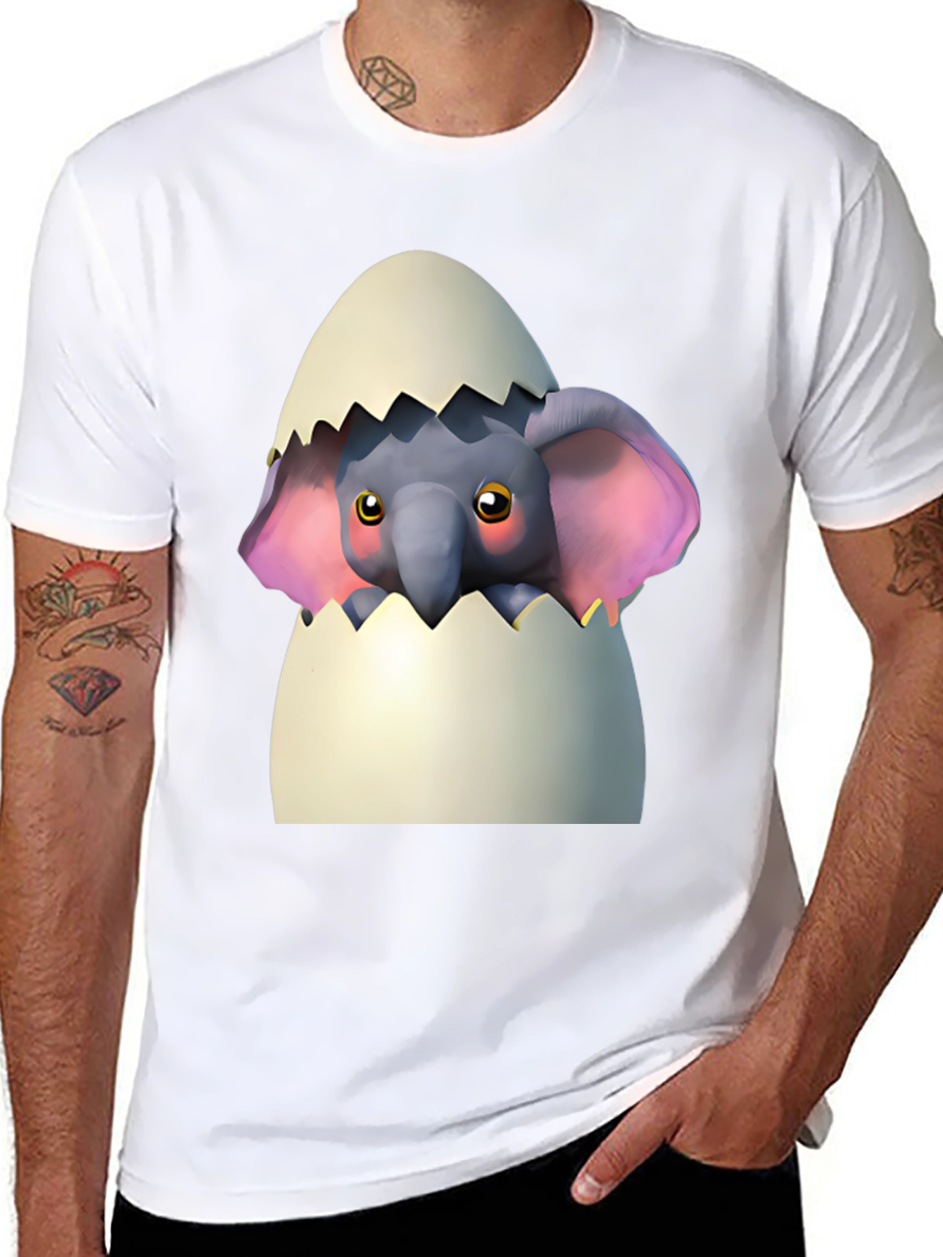 Cute Elephant Hatching T-Shirt