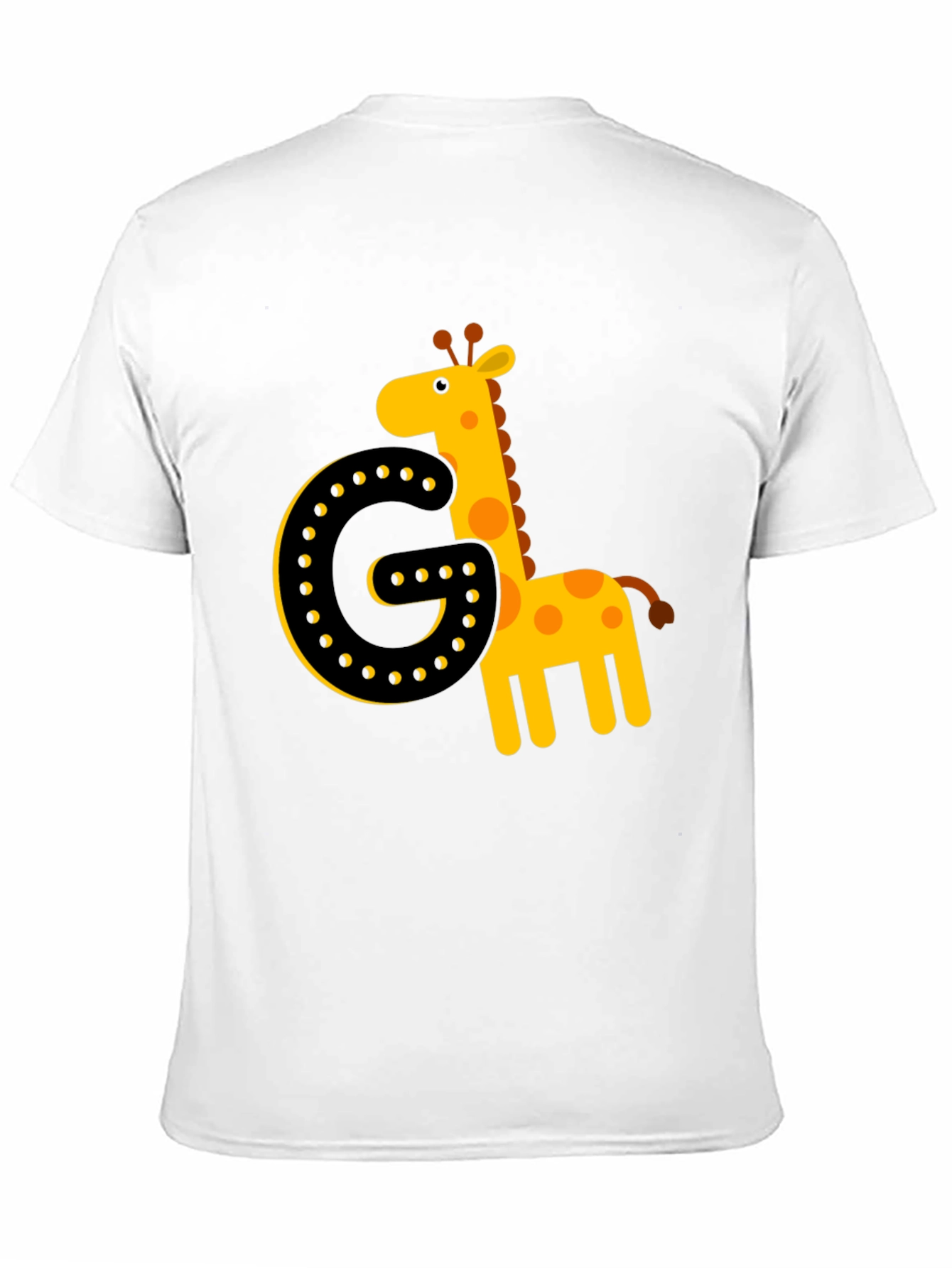 Giraffe Initial G Black T-Shirt