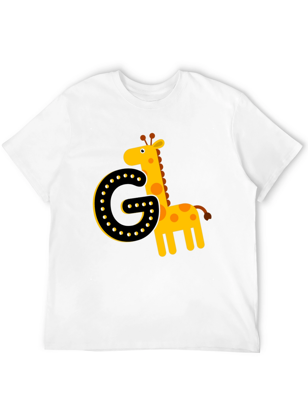 Giraffe Initial G Black T-Shirt