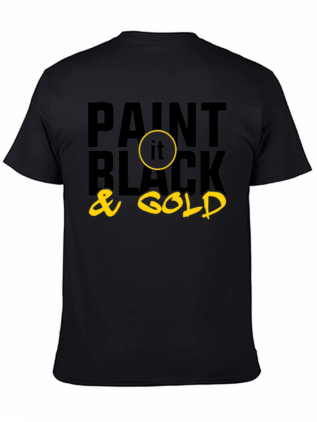 Paint it Black & Gold Graphic Tee