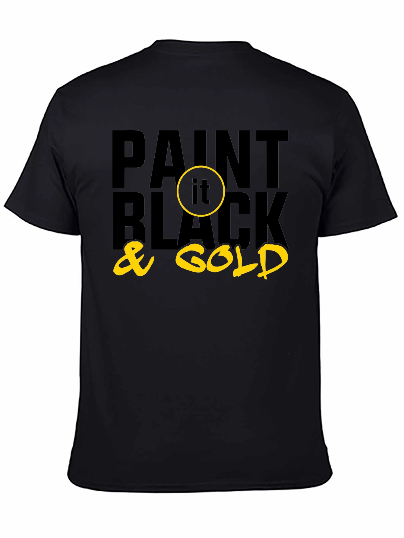 Paint it Black & Gold Graphic Tee