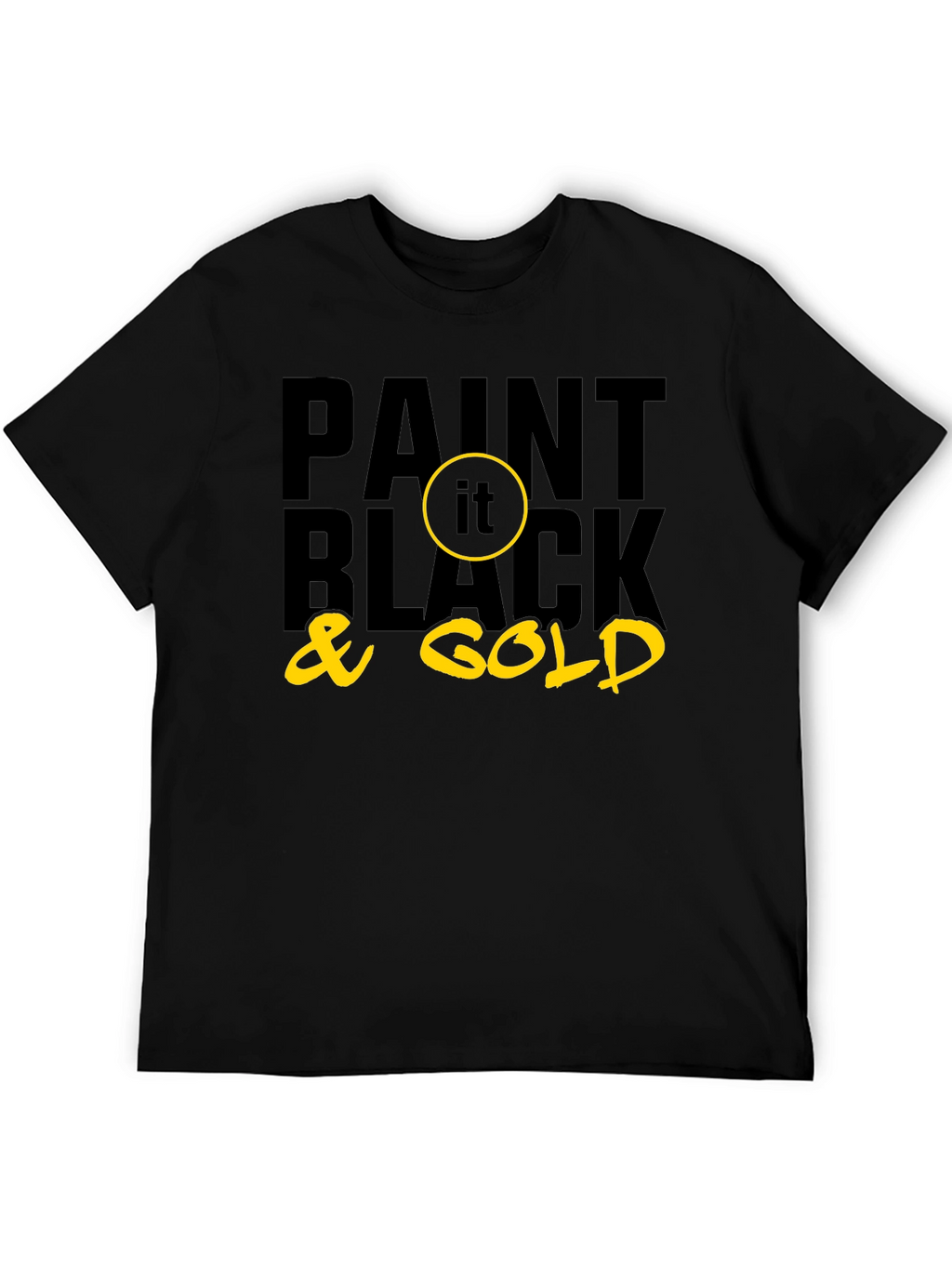 Paint it Black & Gold Graphic Tee