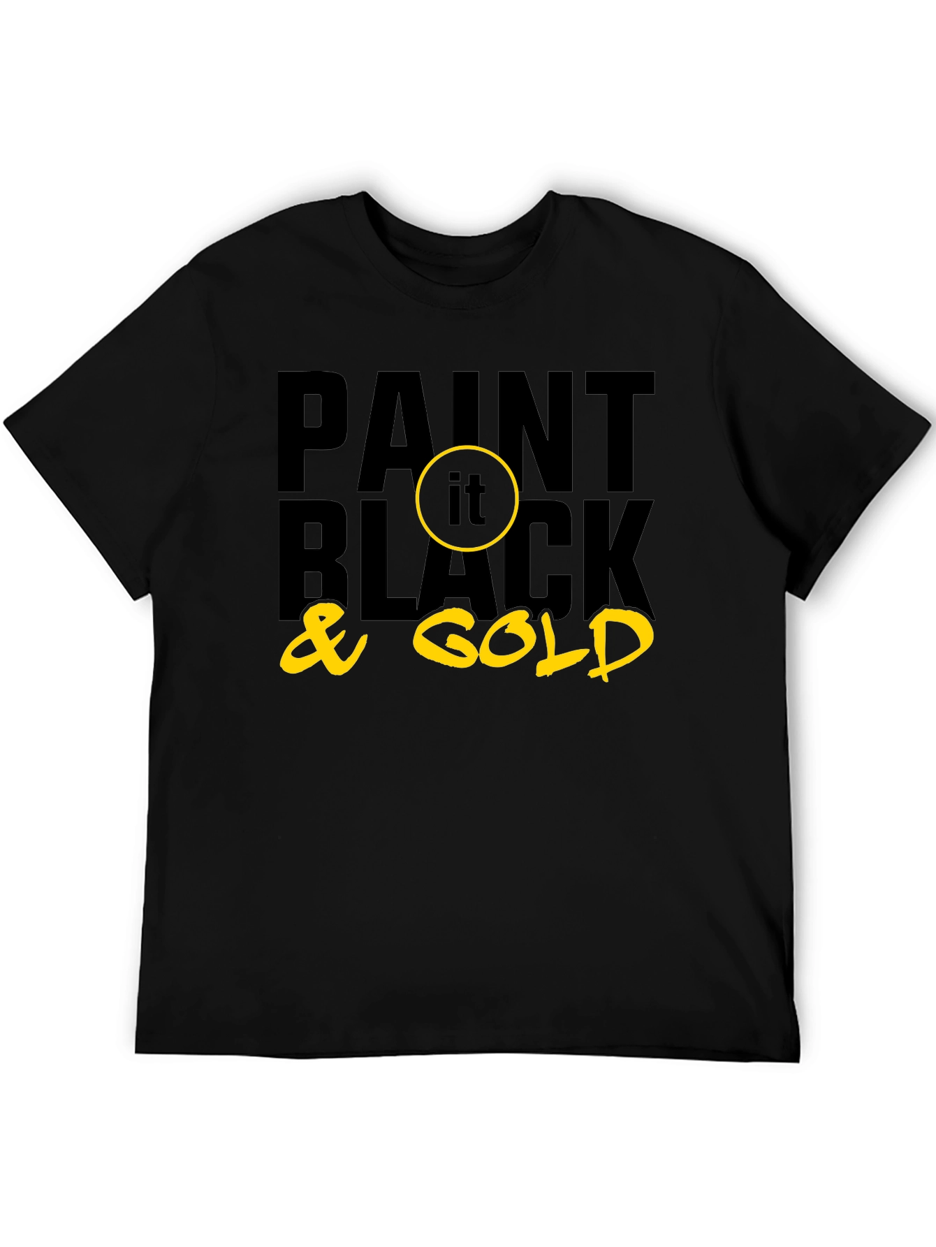 Paint it Black & Gold Graphic Tee