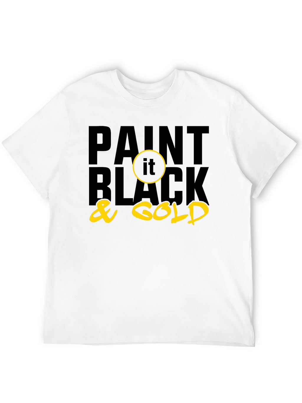 Paint it Black & Gold Graphic Tee