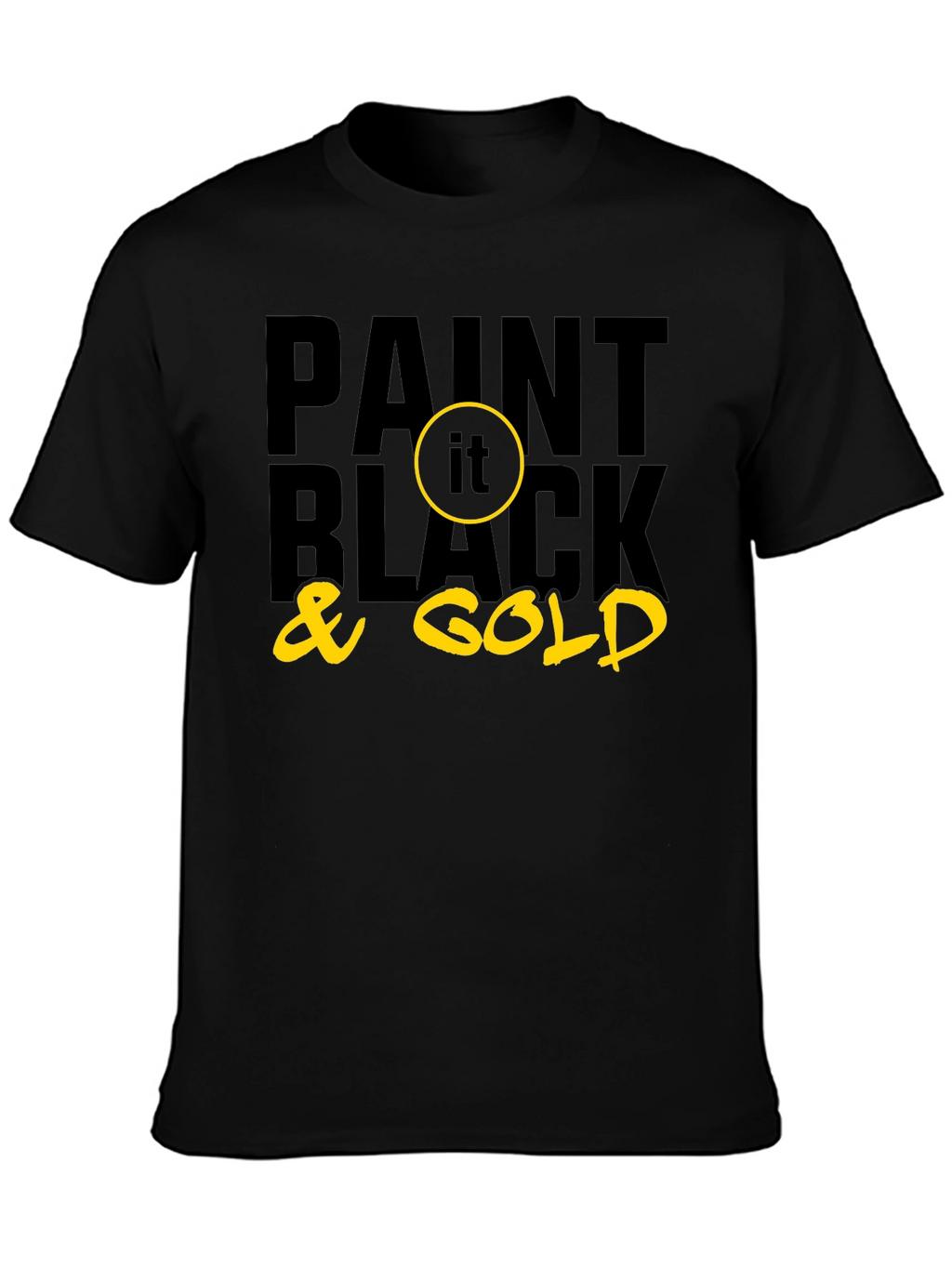 Paint it Black & Gold Graphic Tee