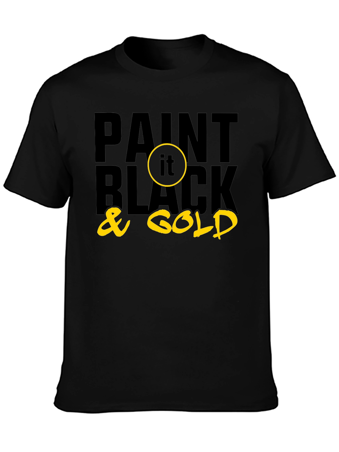 Paint it Black & Gold Graphic Tee