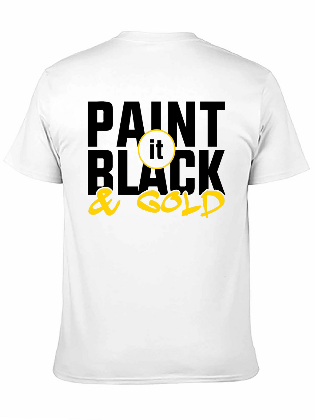 Paint it Black & Gold Graphic Tee