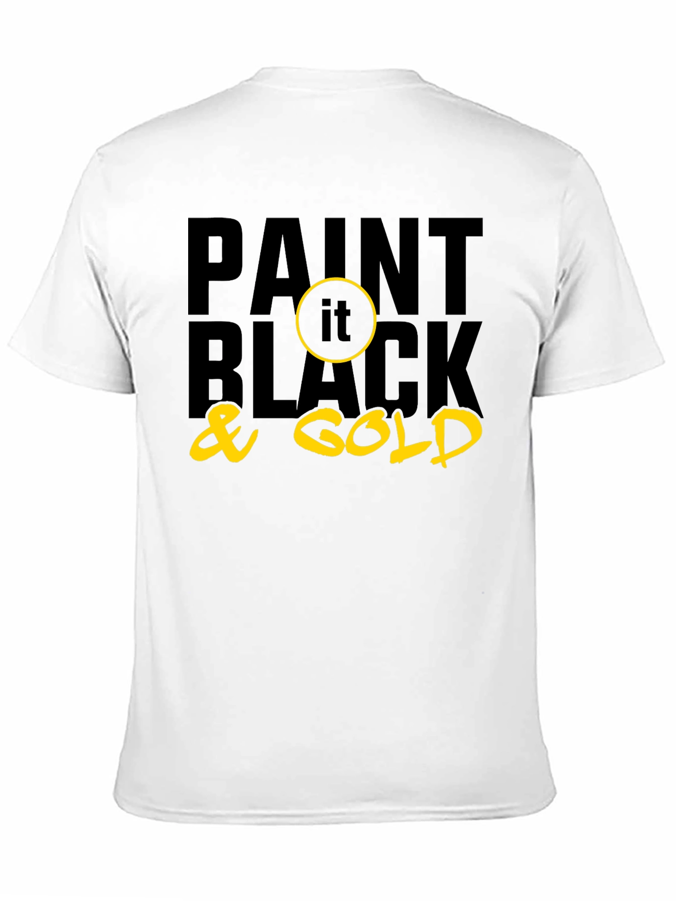 Paint it Black & Gold Graphic Tee
