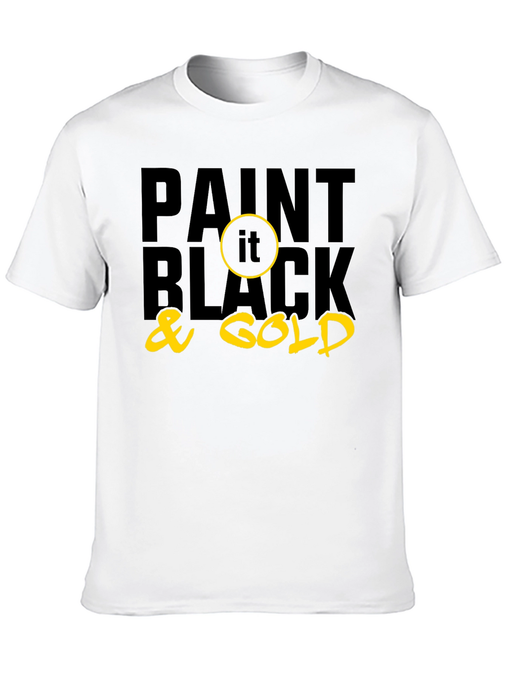 Paint it Black & Gold Graphic Tee