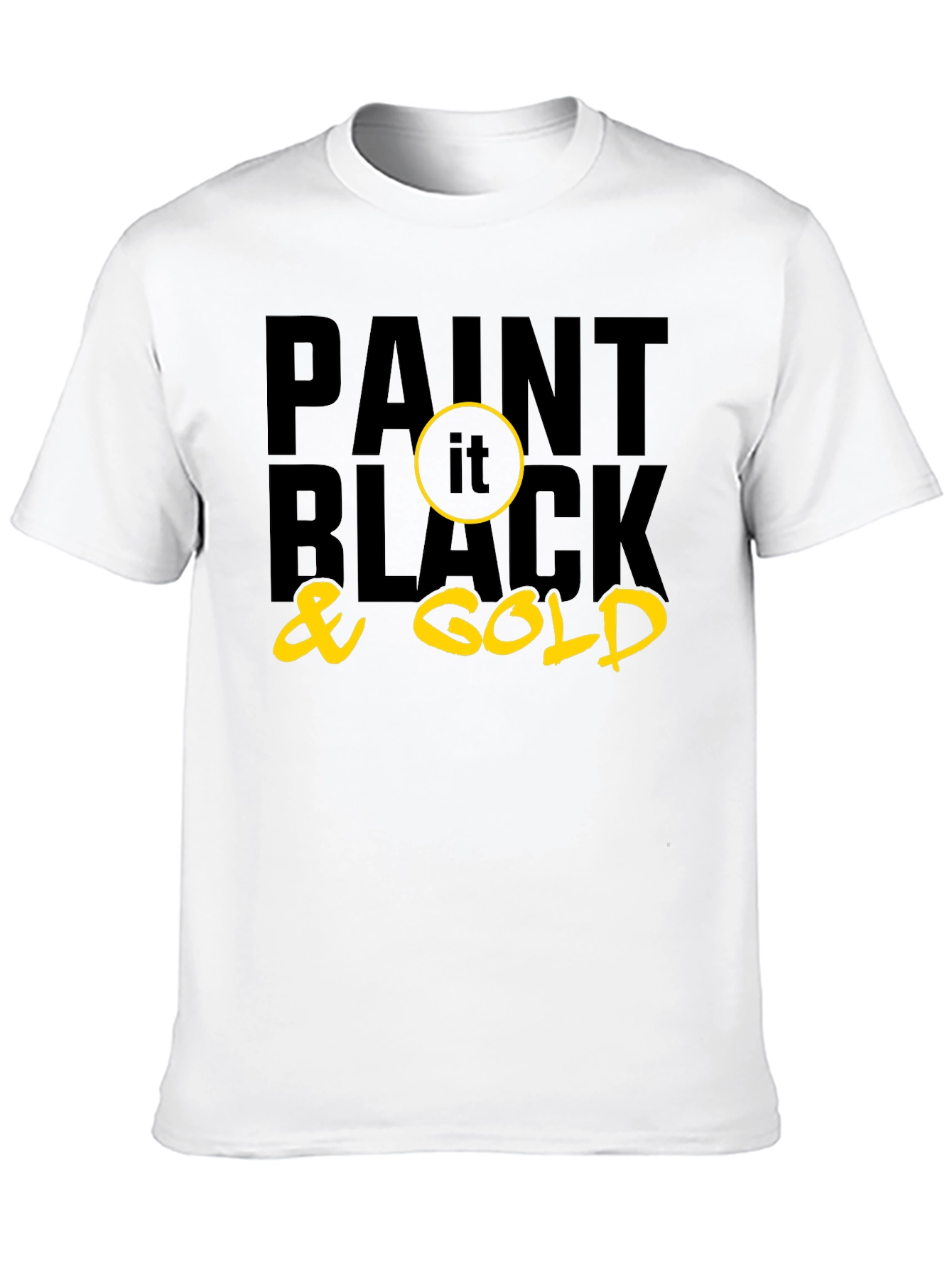 Paint it Black & Gold Graphic Tee