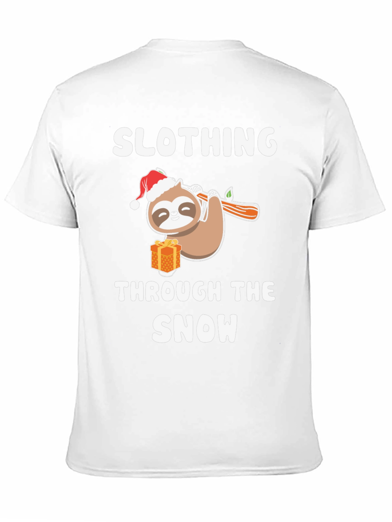 Slothing Through the Snow Christmas Holiday T-Shirt